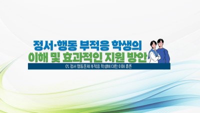 정서·행동 부적응 학생의 이해 및 효과적인 지원 방안 썸네일 이미지
